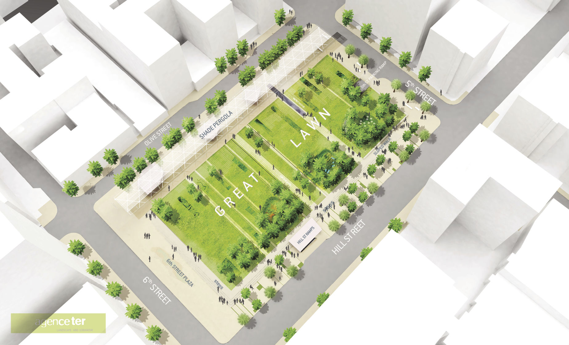See Updated Designs for Pershing Square Renovation